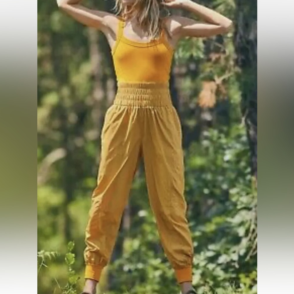 Free People Movement Way Home Noiseless One Piece Smocked Waist